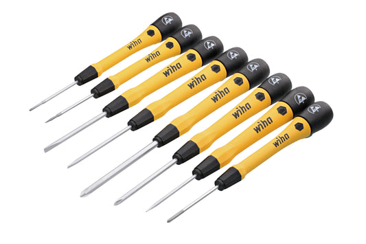 Wiha-27396-Wiha 27396 8 Piece ESD Safe Picofinish Precision Screwdriver Set in Pouch