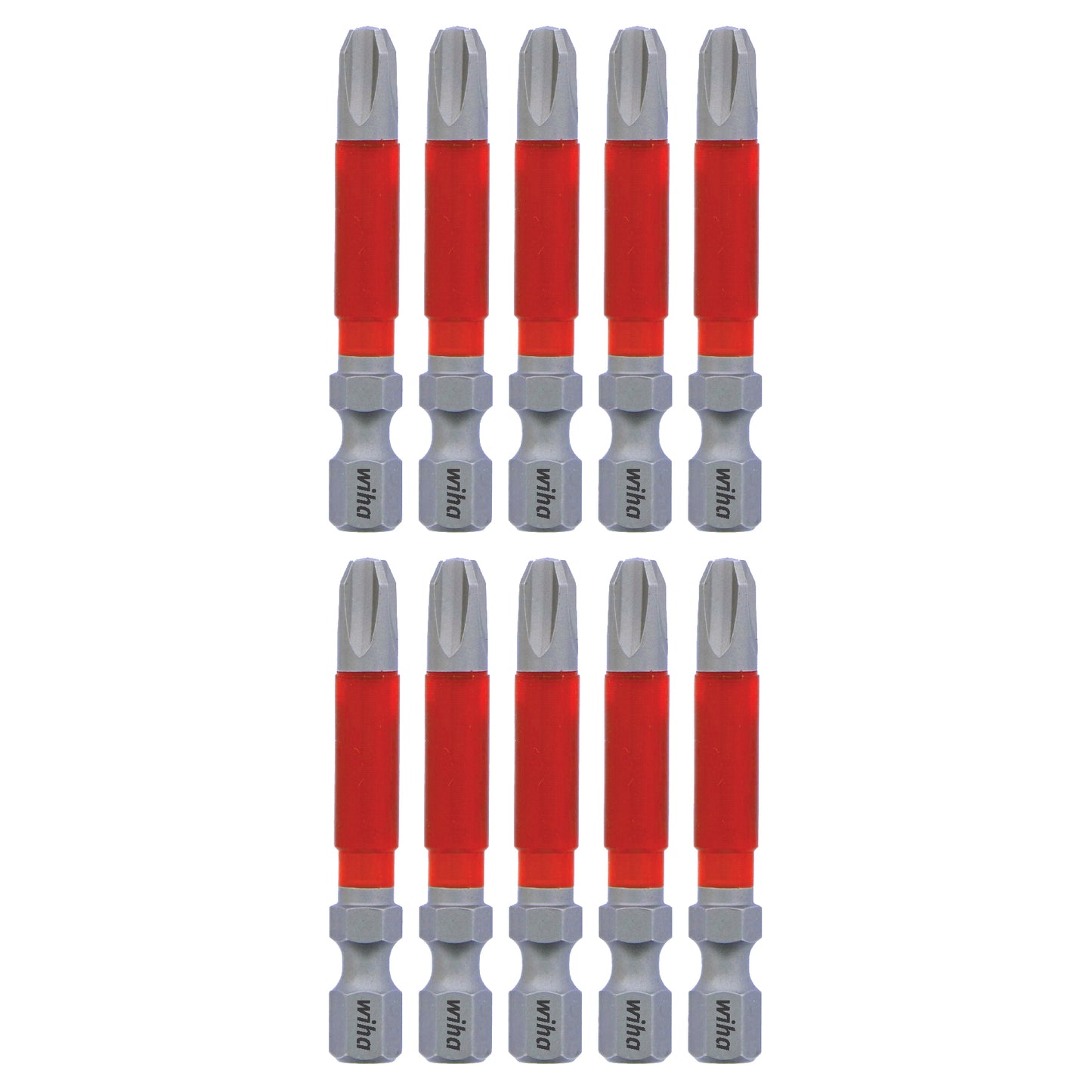 Wiha-76545-Wiha 76545 MaxxTor Impact Bit Phillips #3 - 49mm - 10 Pack