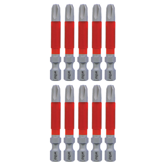 Wiha-76545-Wiha 76545 MaxxTor Impact Bit Phillips #3 - 49mm - 10 Pack