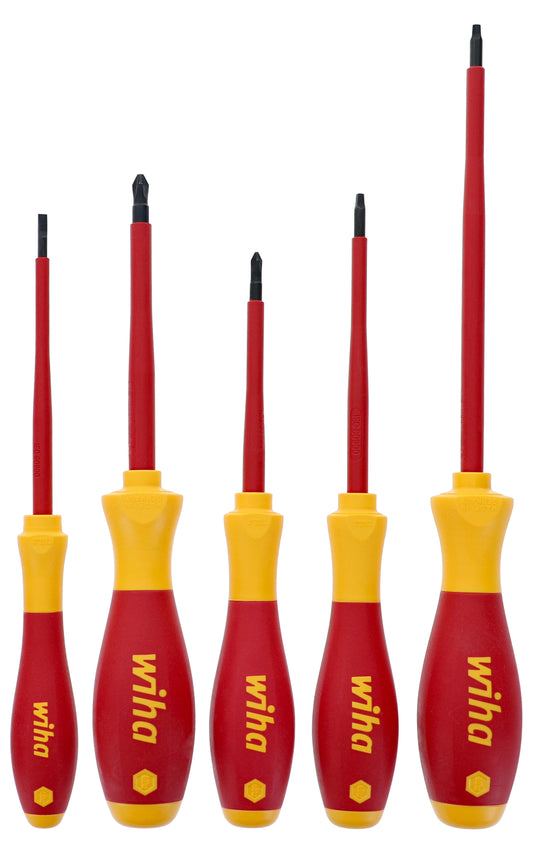 Wiha-32083-Wiha 32083 5 Piece Insulated SoftFinish Screwdriver Set