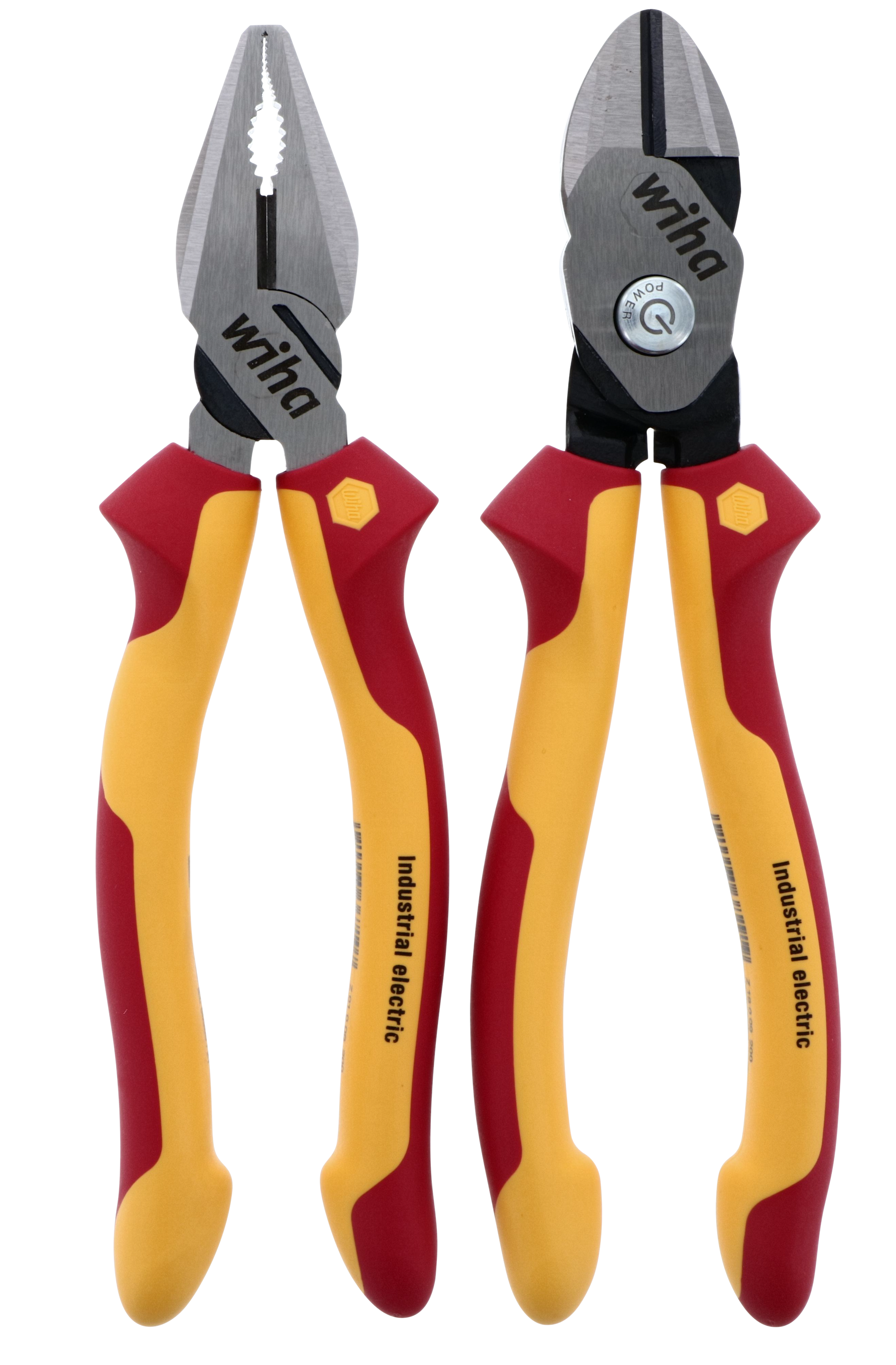 Wiha-32862-Wiha 32862 2 Piece Insulated Combination Pliers and BiCut Compound Cutters Set