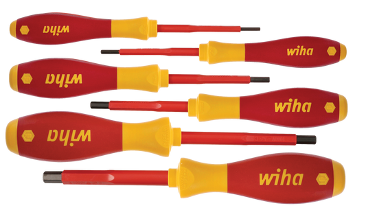 Wiha-32366-Wiha 32366 6 Piece Insulated SoftFinish Hex Screwdriver Set - Metric