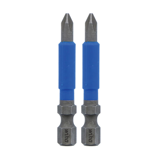 Wiha-70201-Wiha 70201 TerminatorBlue Impact Bit Phillips #1 - 2 Inch - 2 Pack