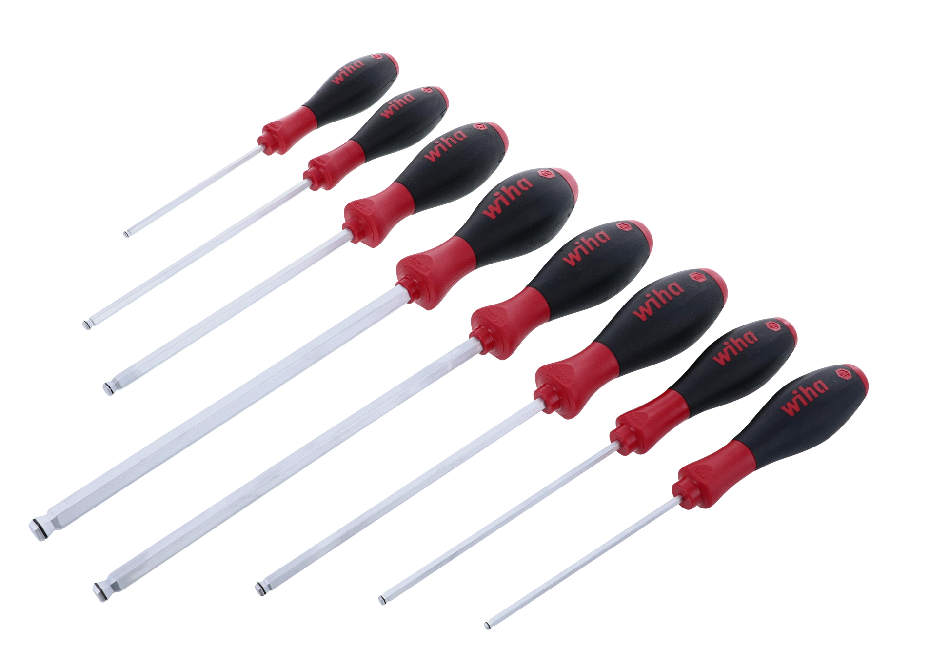 Wiha-36793-Wiha 36793 8 Piece SoftFinish MagicRing Ball End Screwdriver Set