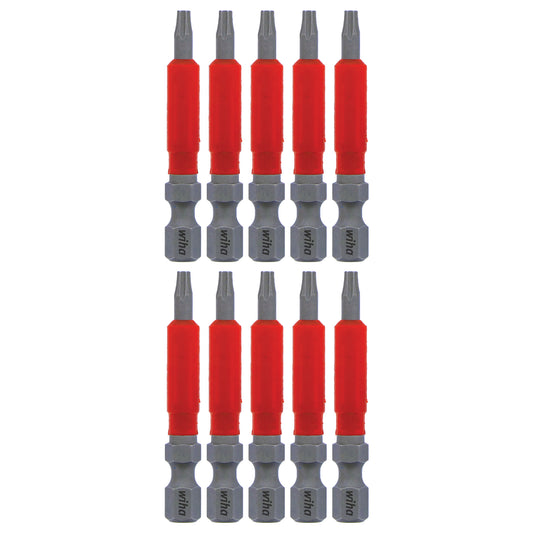 Wiha-76553-Wiha 76553 MaxxTor Impact Bit Torx T10 x 49mm - 10 Pack