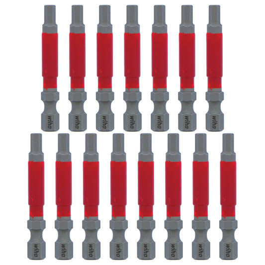 Wiha-76664-Wiha 76664 MaxxTor Impact Bit Hex 4.0mm - 49mm - 15 Pack