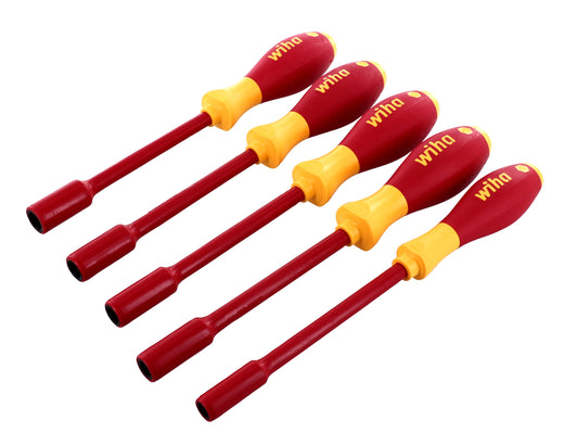 Wiha-32291-Wiha 32291 5 Piece Insulated SoftFinish Nut Driver Set - Metric