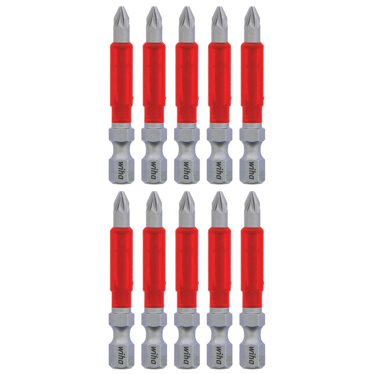 Wiha-76548-Wiha 76548 MaxxTor Impact Bit Pozidriv #1 x 49mm - 10 Pack