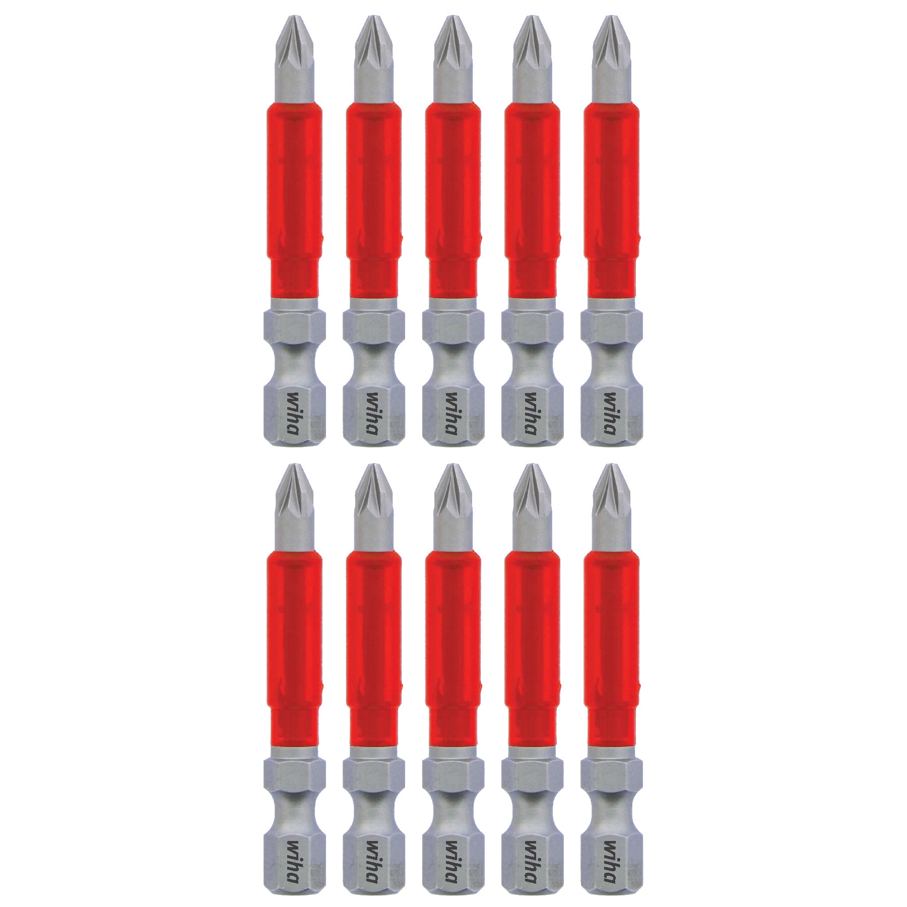 Wiha-76548-Wiha 76548 MaxxTor Impact Bit Pozidriv #1 x 49mm - 10 Pack