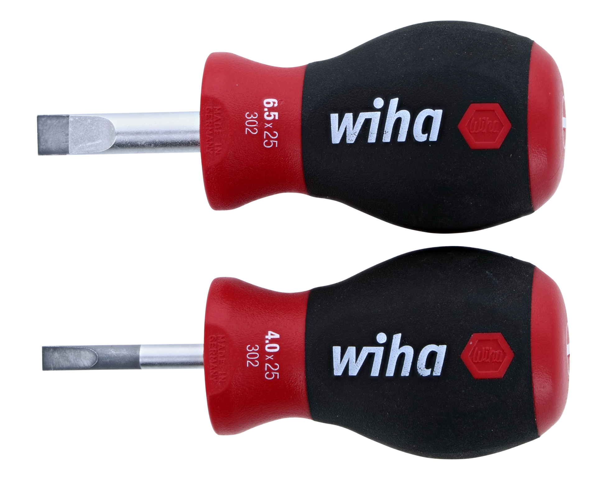 Wiha-31193-Wiha 31193 2 Piece SoftFinish Stubby Slotted Screwdriver Set