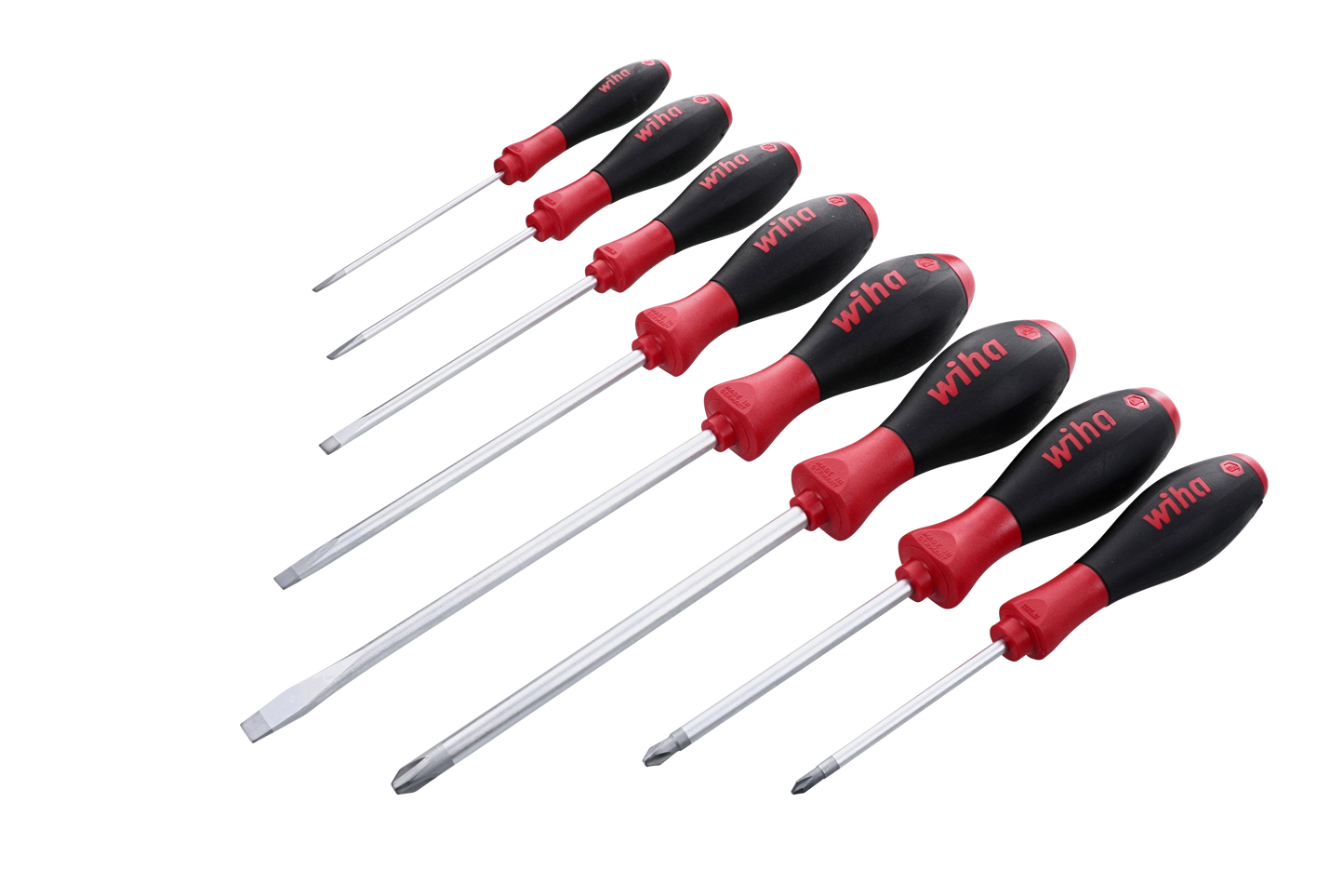 Wiha-30298-Wiha 30298 8 Piece SoftFinish Slotted and Phillips Screwdriver Set