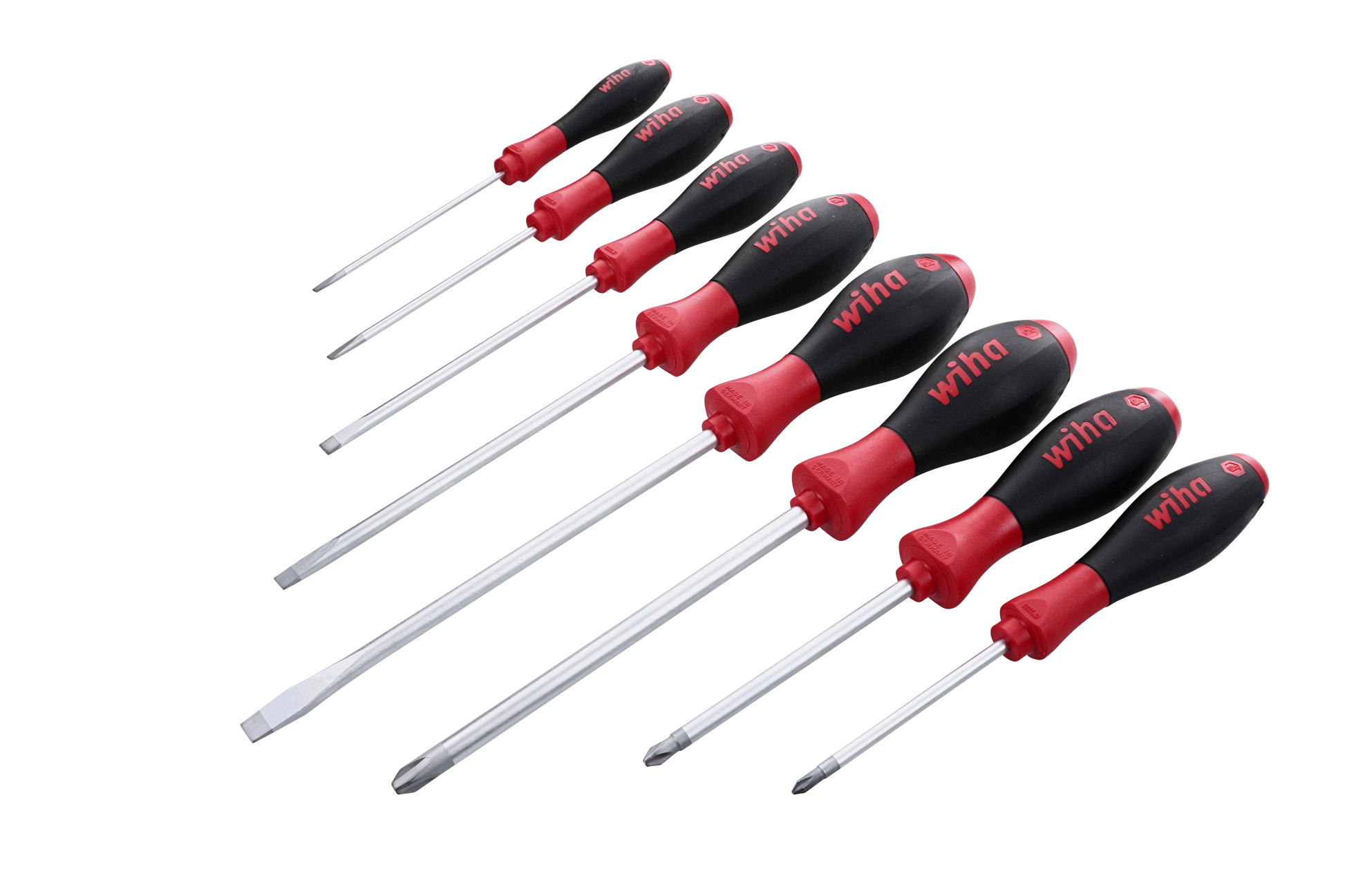 Wiha-30298-Wiha 30298 8 Piece SoftFinish Slotted and Phillips Screwdriver Set