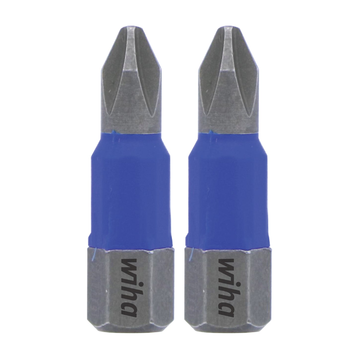 Wiha-70002-Wiha 70002 TerminatorBlue Impact Bit Phillips #2 - 1 Inch - 2 Pack