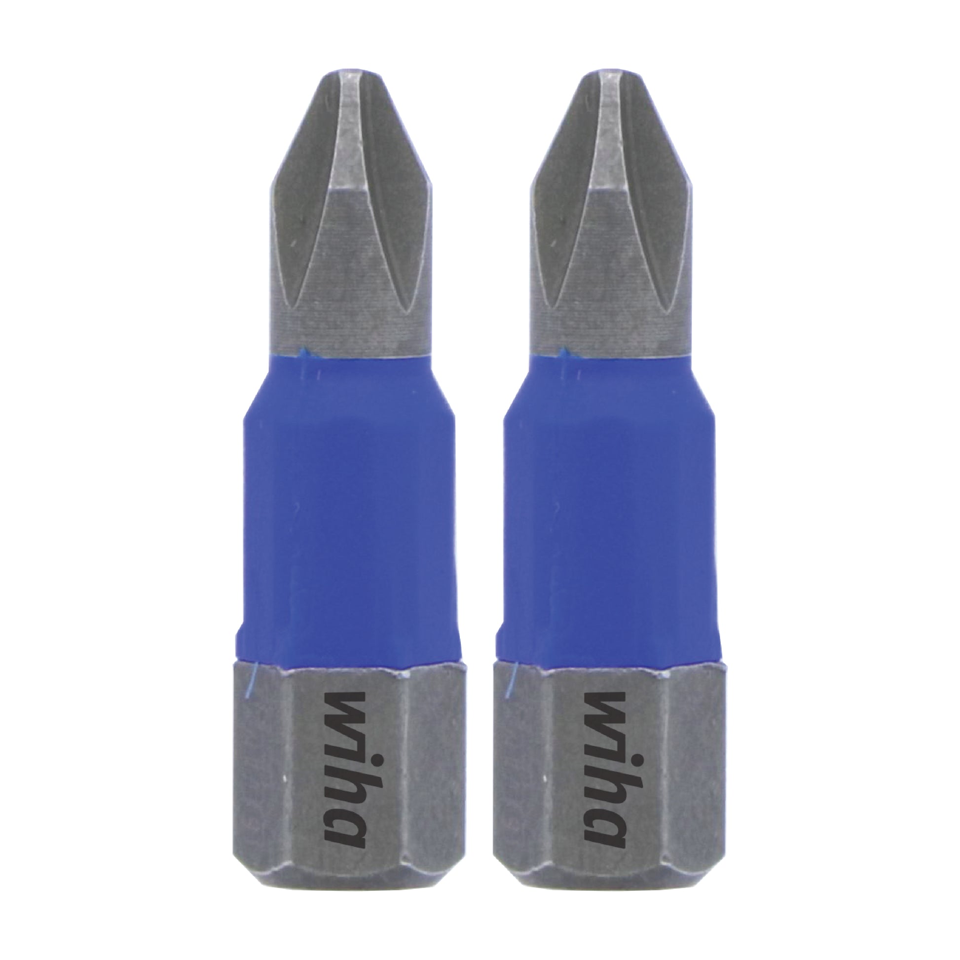 Wiha-70002-Wiha 70002 TerminatorBlue Impact Bit Phillips #2 - 1 Inch - 2 Pack