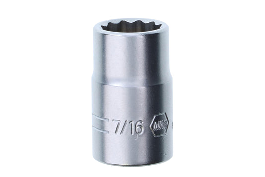 Wiha-33713-Wiha 33713 12 Point - 3/8 Inch Drive Socket - 7/16"