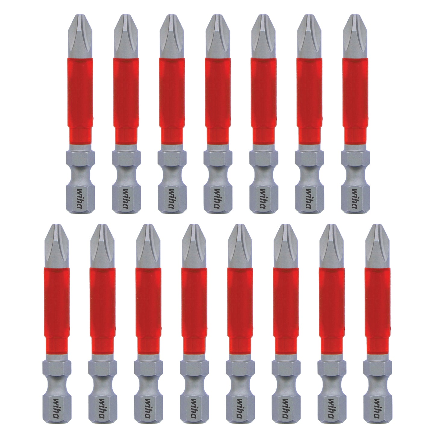 Wiha-76642-Wiha 76642 MaxxTor Impact Bit Phillips #2 - 49mm - 15 Pack