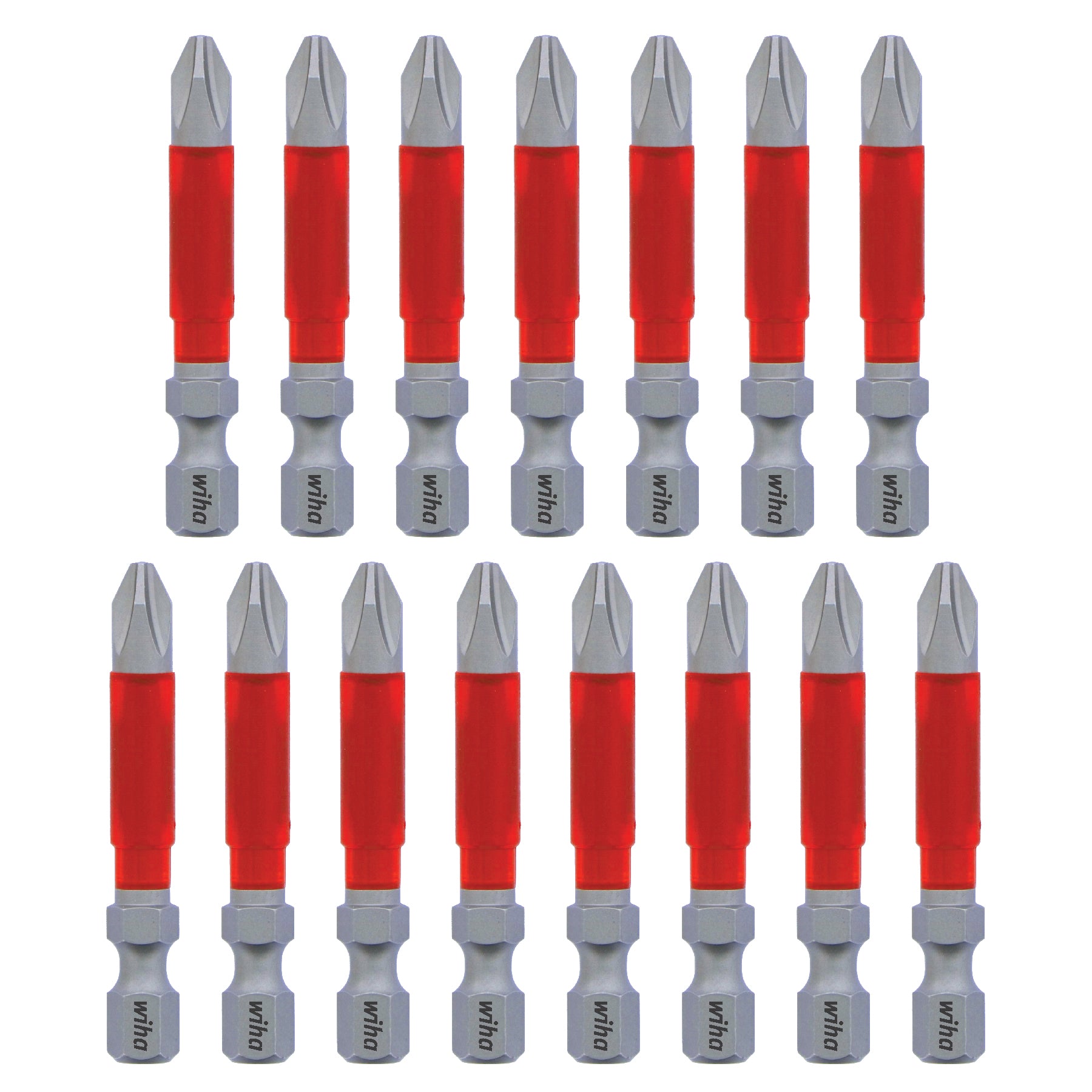 Wiha-76642-Wiha 76642 MaxxTor Impact Bit Phillips #2 - 49mm - 15 Pack