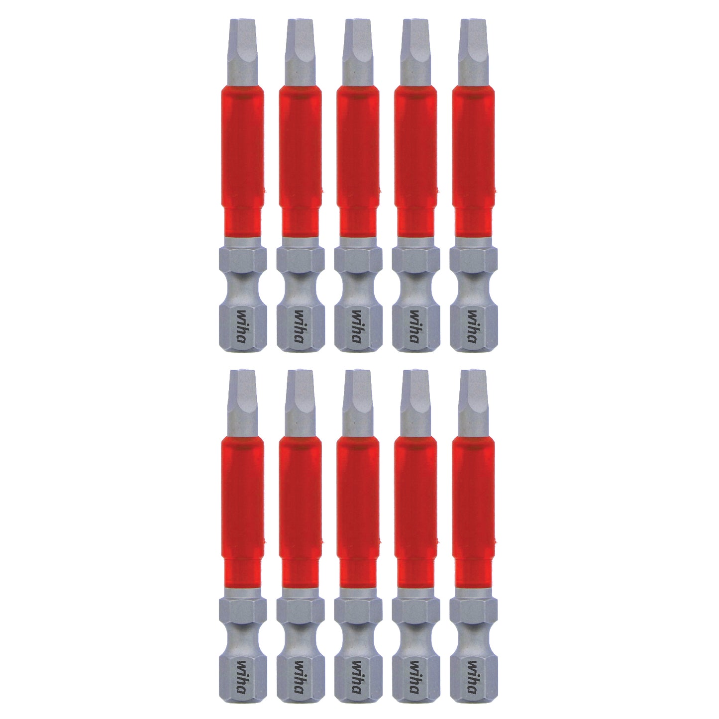 Wiha-76579-Wiha 76579 MaxxTor Impact Power Bit Square #2 x 49mm - 10 Pack