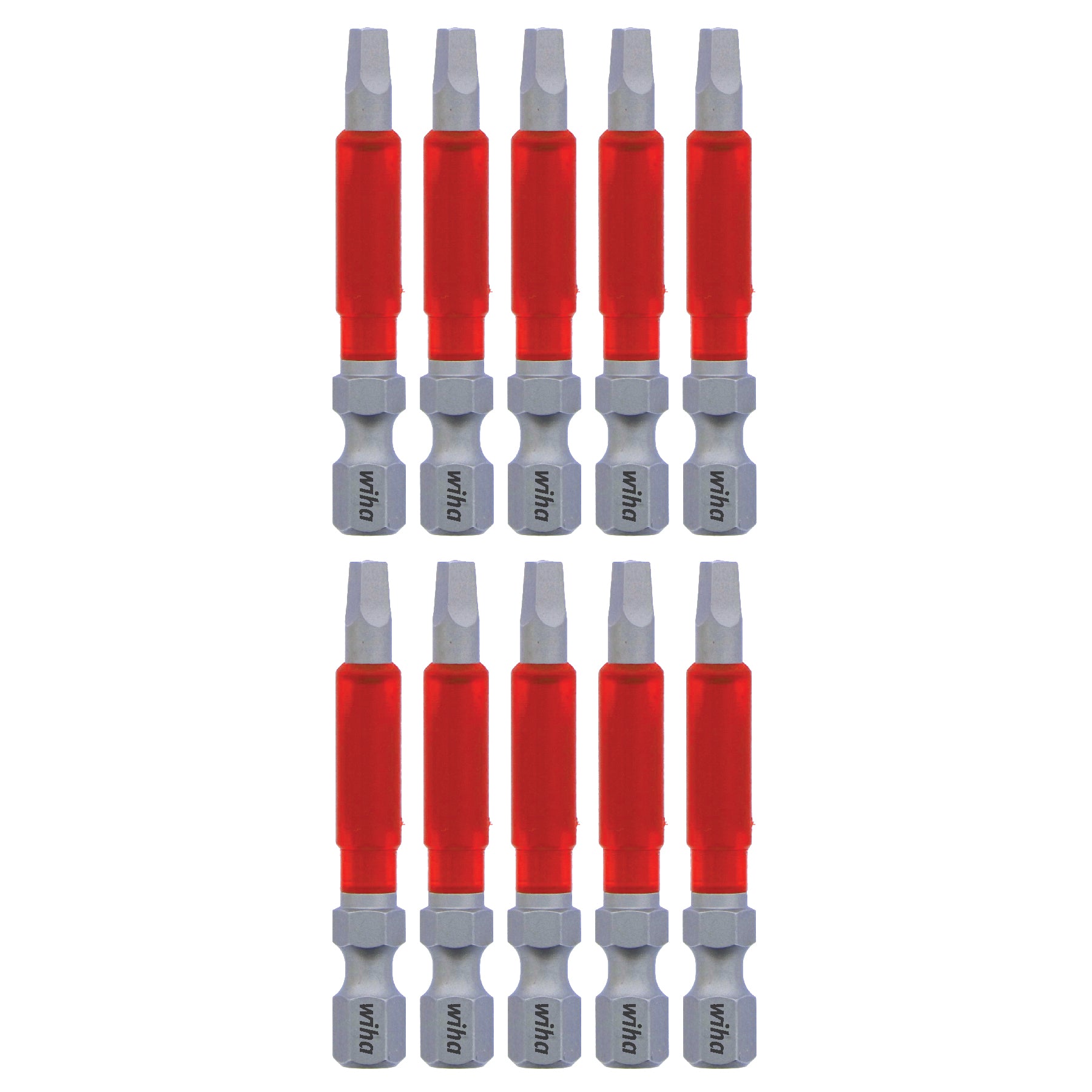 Wiha-76579-Wiha 76579 MaxxTor Impact Power Bit Square #2 x 49mm - 10 Pack