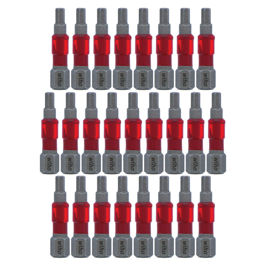 Wiha-76630-Wiha 76630 MaxxTor Impact Bit Hex 1/8" - 29mm - 25 Pack