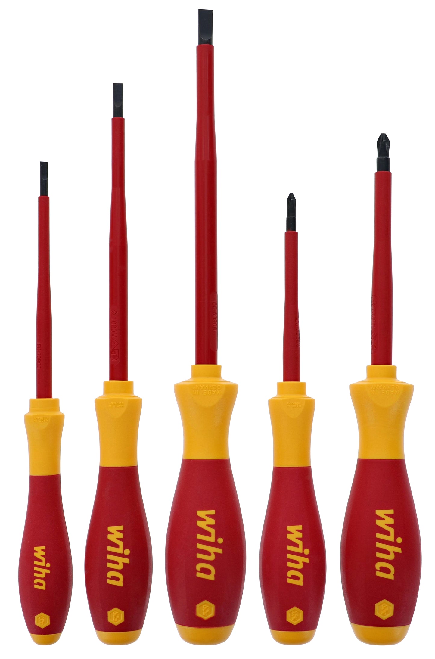 Wiha-32194-Wiha 32194 5 Piece Insulated SlimLine Screwdriver Set