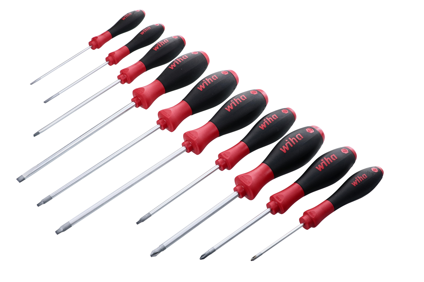 Wiha-30290-Wiha 30290 10 Piece SoftFinish Phillips and Square Screwdriver Set