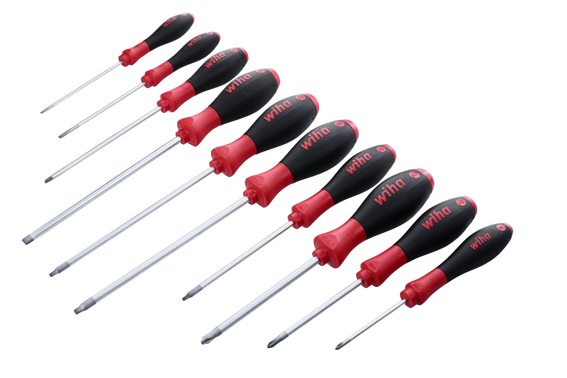 Wiha-30290-Wiha 30290 10 Piece SoftFinish Phillips and Square Screwdriver Set