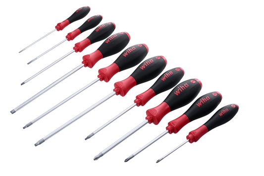 Wiha-30290-Wiha 30290 10 Piece SoftFinish Phillips and Square Screwdriver Set