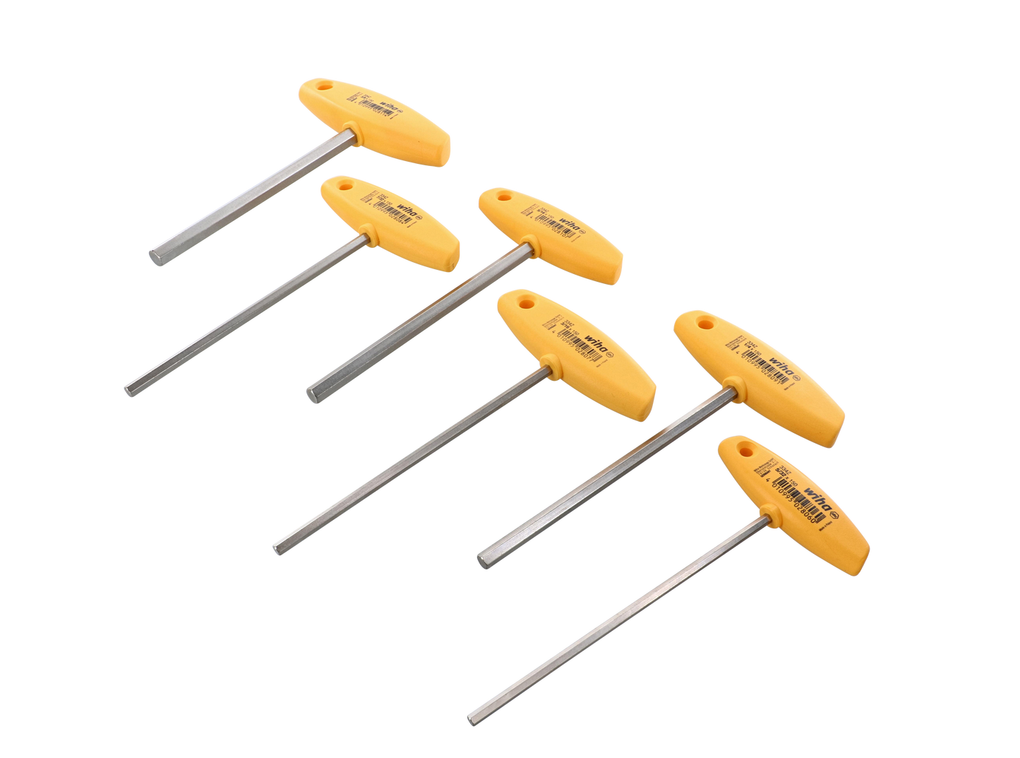 Wiha-33475-Wiha 33475 6 Piece Classic Grip Hex SAE T-Handle Set