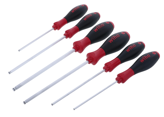 Wiha-36794-Wiha 36794 6 Piece SoftFinish MagicRing Ball End Screwdriver Set