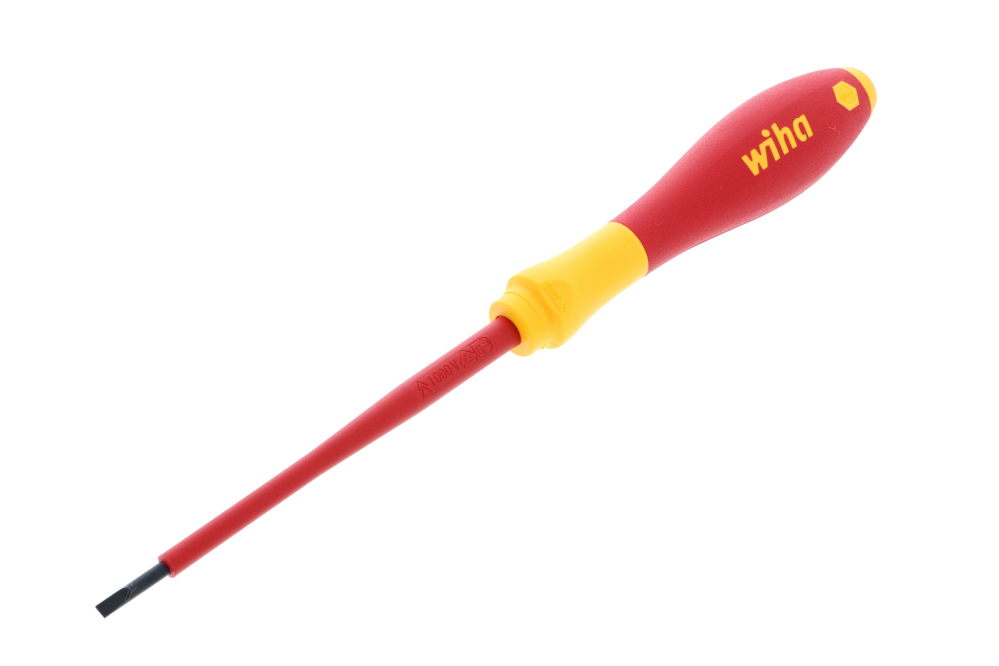 Wiha-32012-Wiha 32012 Insulated SoftFinish Slotted Screwdriver 3.0mm x 100mm