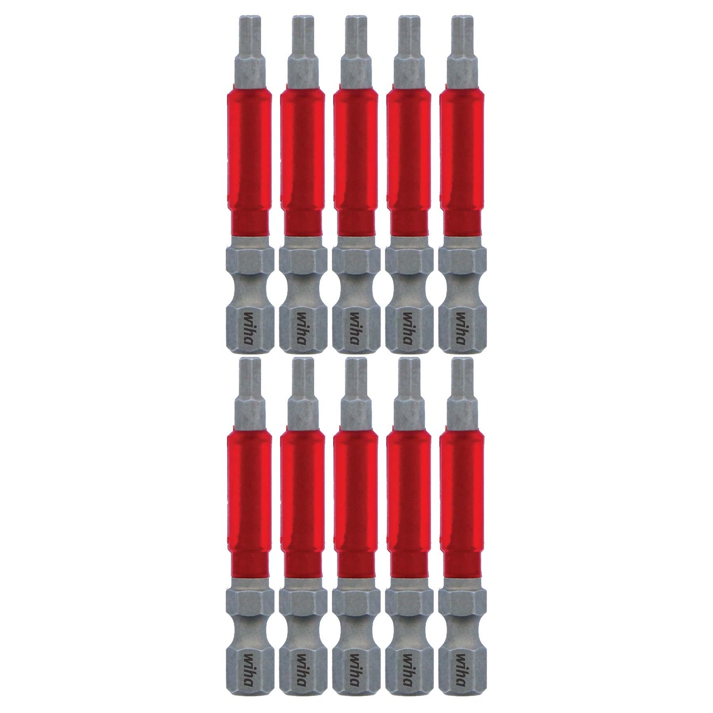 Wiha-76570-Wiha 76570 MaxxTor Impact Power Bit Hex 1/8" x 49mm - 10 Pack