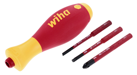 Wiha-28328-Wiha 28328 4 Piece Insulated SoftFinish SlimLine Blade Set