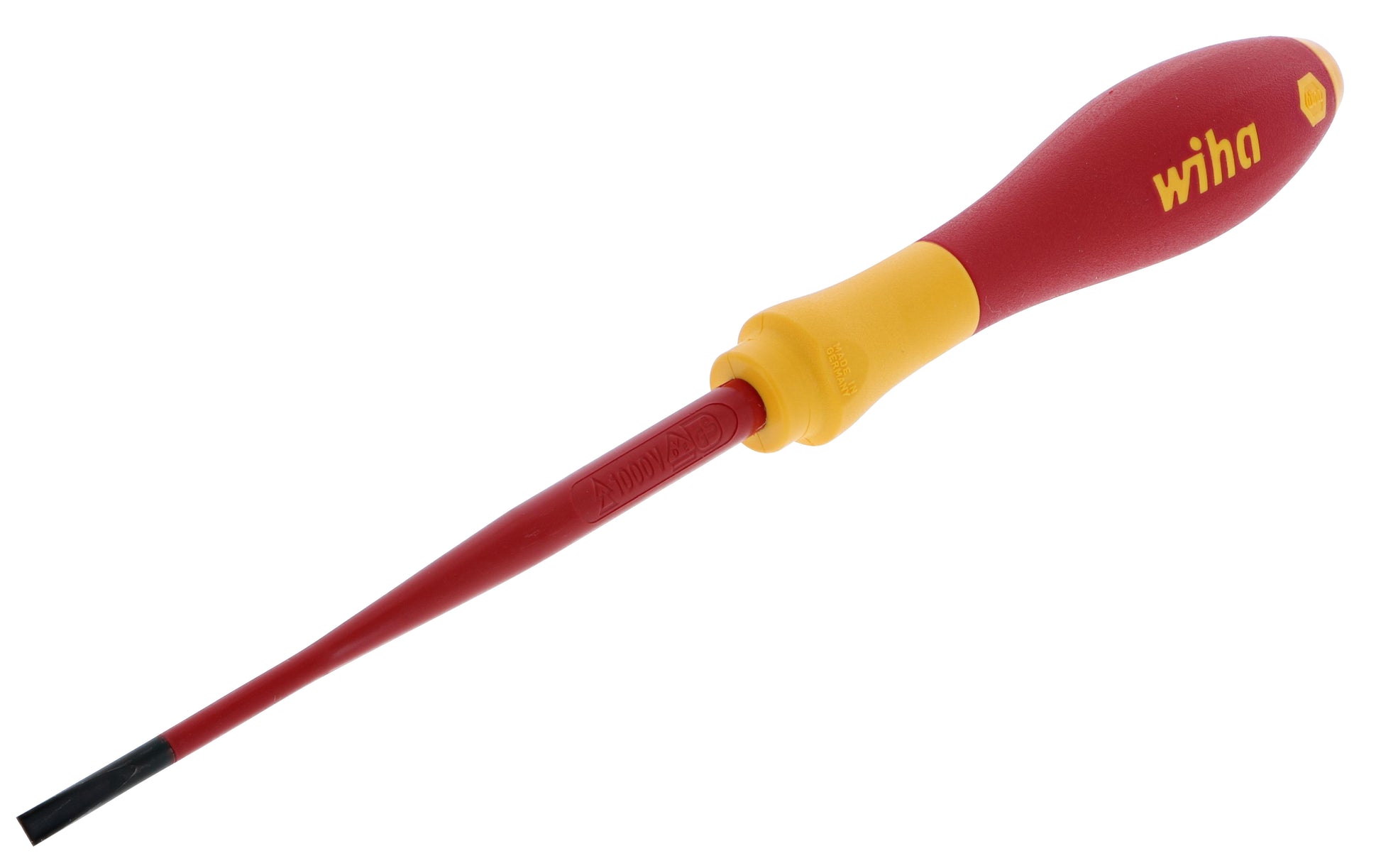 Wiha-32046-Wiha 32046 Insulated SlimLine Slotted Screwdriver 3.5mm x 100mm