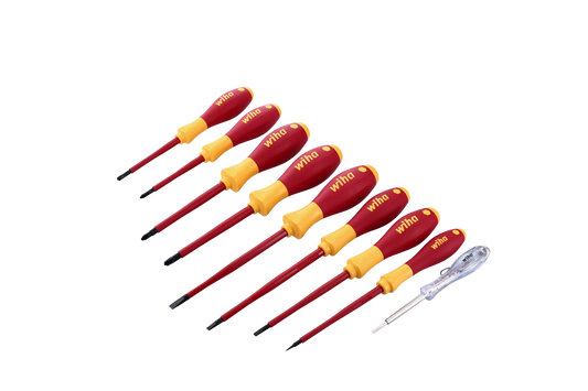 Wiha-32089-Wiha 32089 9 Piece Insulated SoftFinish Screwdriver and Voltage Detector Set