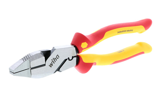 Wiha-32948-Wiha 32948 Insulated Industrial NE Style Lineman’s Pliers with Crimpers 9.5"