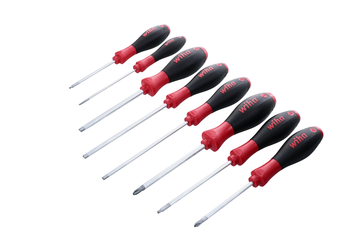 Wiha-30289-Wiha 30289 8 Piece SoftFinish Slotted and Phillips and Square Screwdriver Set