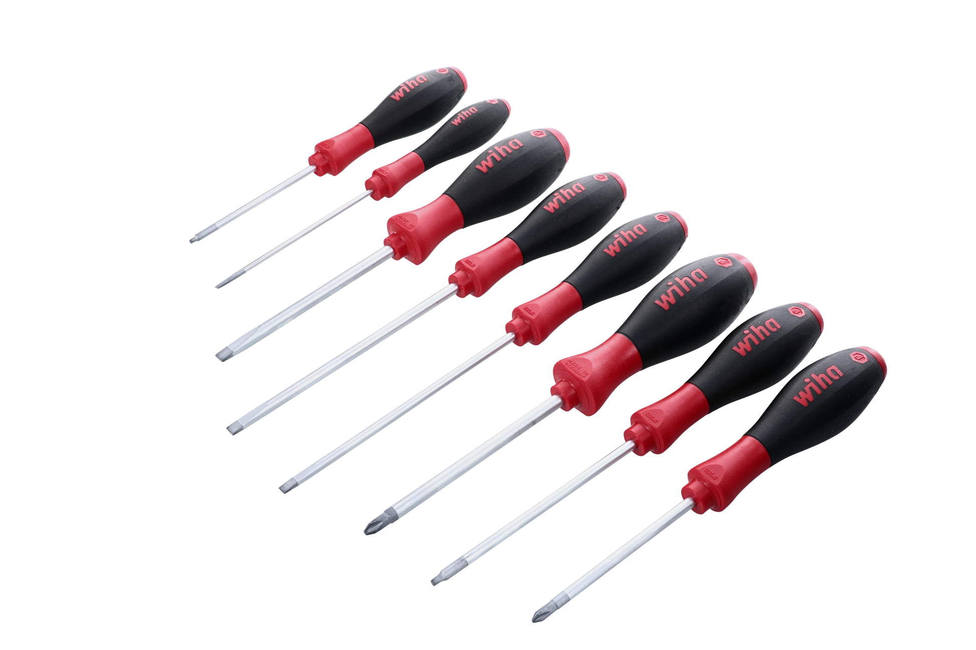 Wiha-30289-Wiha 30289 8 Piece SoftFinish Slotted and Phillips and Square Screwdriver Set