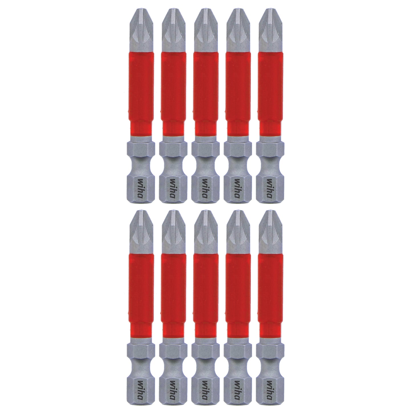 Wiha-76549-Wiha 76549 MaxxTor Impact Bit Pozidriv #2 x 49mm - 10 Pack