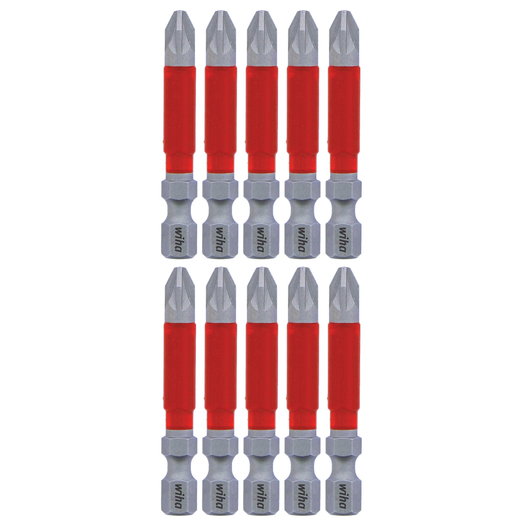 Wiha-76549-Wiha 76549 MaxxTor Impact Bit Pozidriv #2 x 49mm - 10 Pack