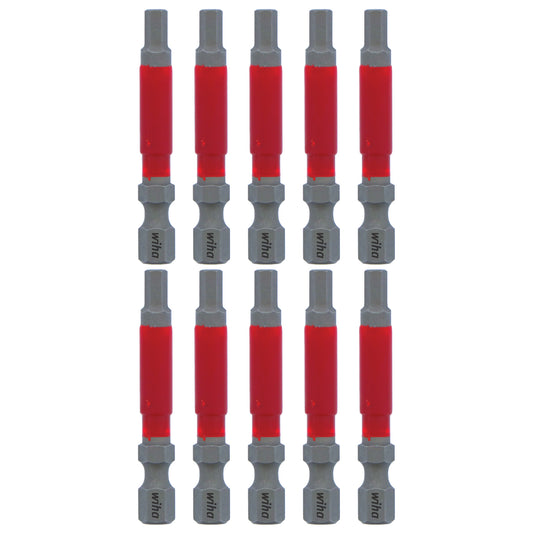 Wiha-76564-Wiha 76564 MaxxTor Impact Power Bit Hex 4.0mm x 49mm - 10 Pack